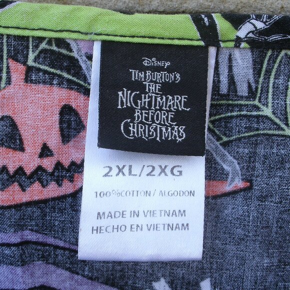 Disney Nightmare Before Christmas Scrub Top Size 2X - Picture 7 of 16